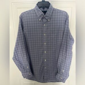 Ralph Lauren Men's Blue Plaid Button Down Shirt